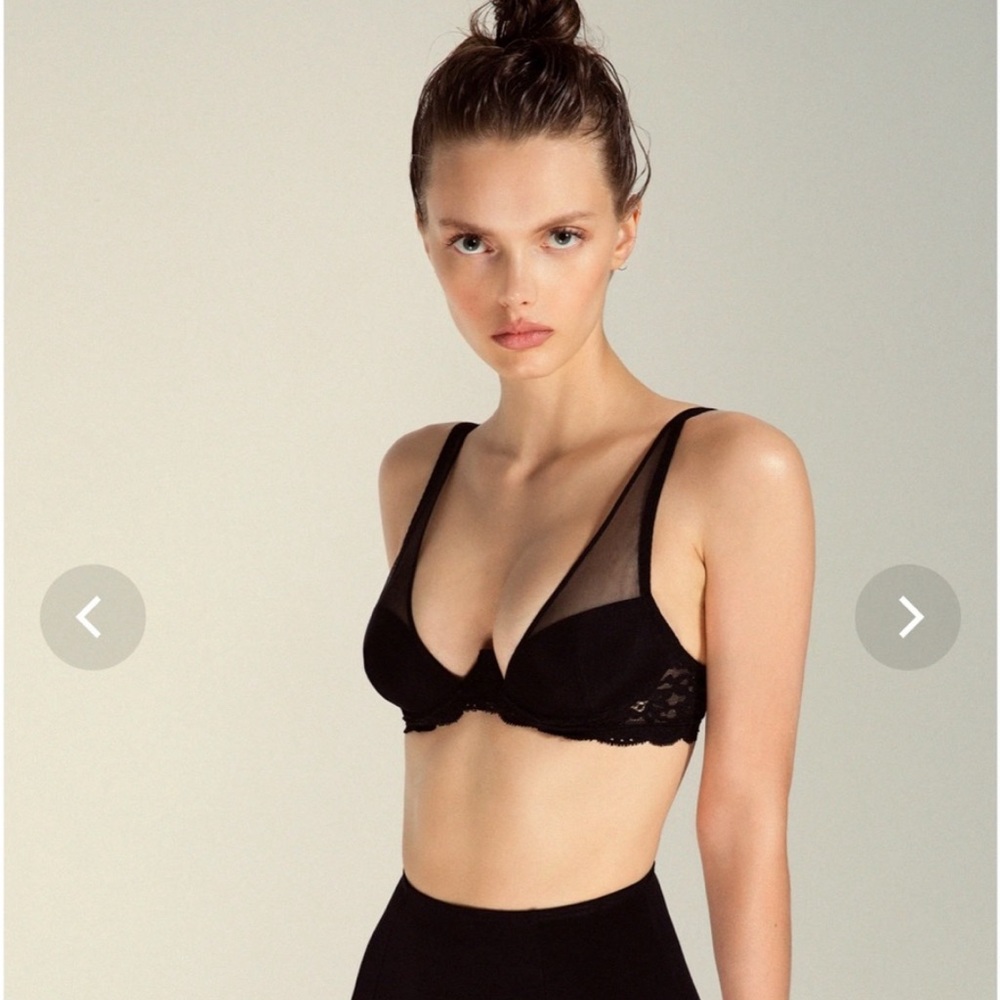 CHARLOTTE SHEER OVERLAY DEMI BRA